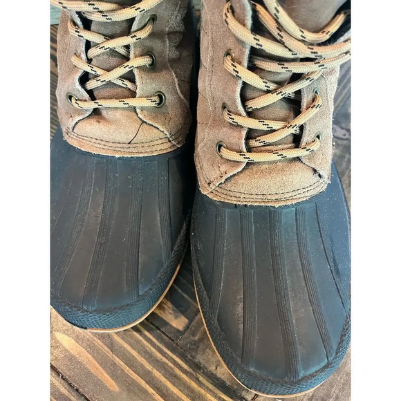 Goodfellow Thermalife Rain Duck Boots Men’s 10 Black Brown Neutral Winter Fall - Picture 9 of 15